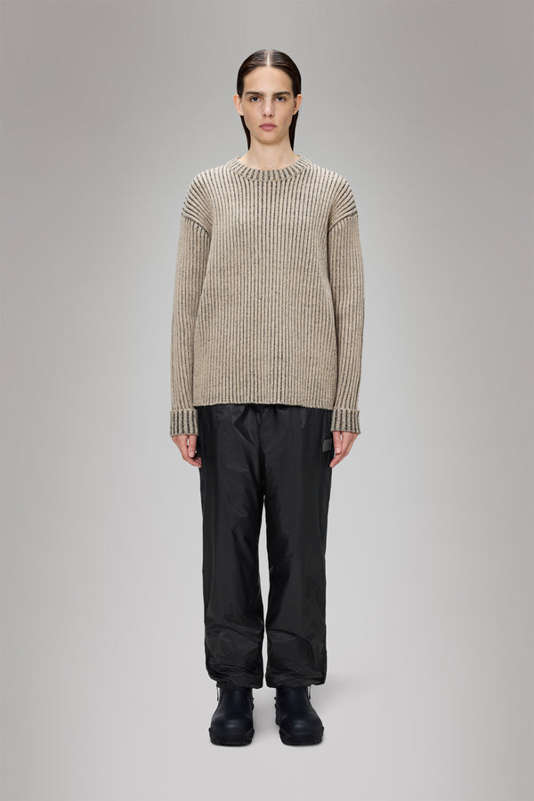 rains Sapa Knit Crew Neck Beige/Black