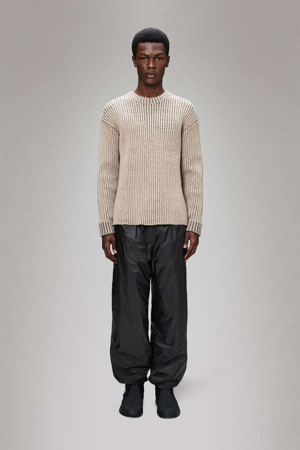 rains Sapa Knit Crew Neck Beige/Black