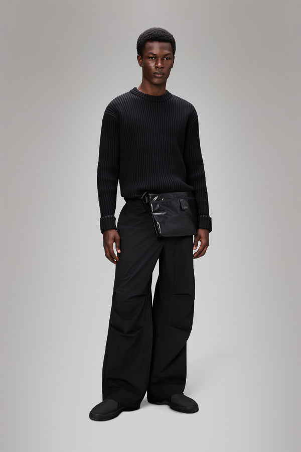 Rains Sapa Knit Crew Neck Black