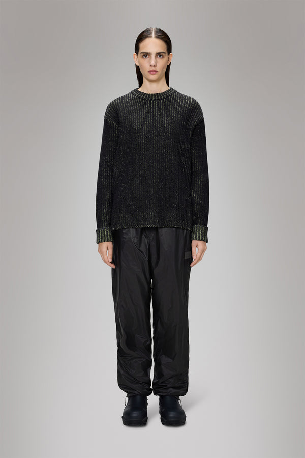 rains Sapa Knit Crew Neck Black/Acid