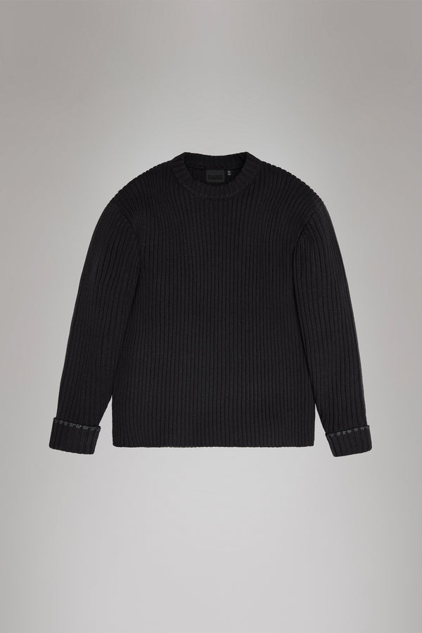 Rains Sapa Knit Crew Neck Black