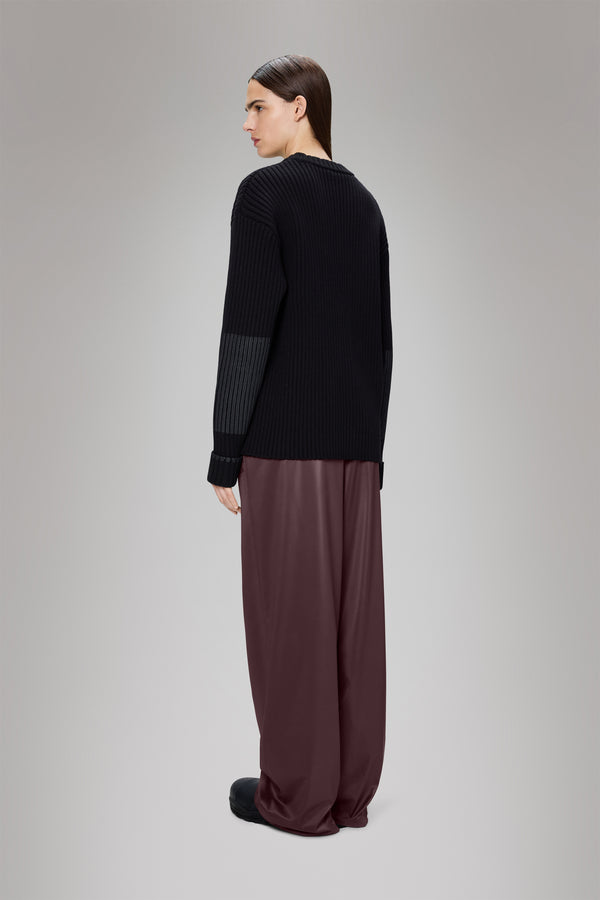 Rains Sapa Knit Crew Neck Black