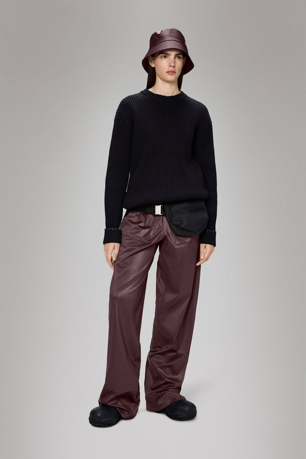 Rains Sapa Knit Crew Neck Black