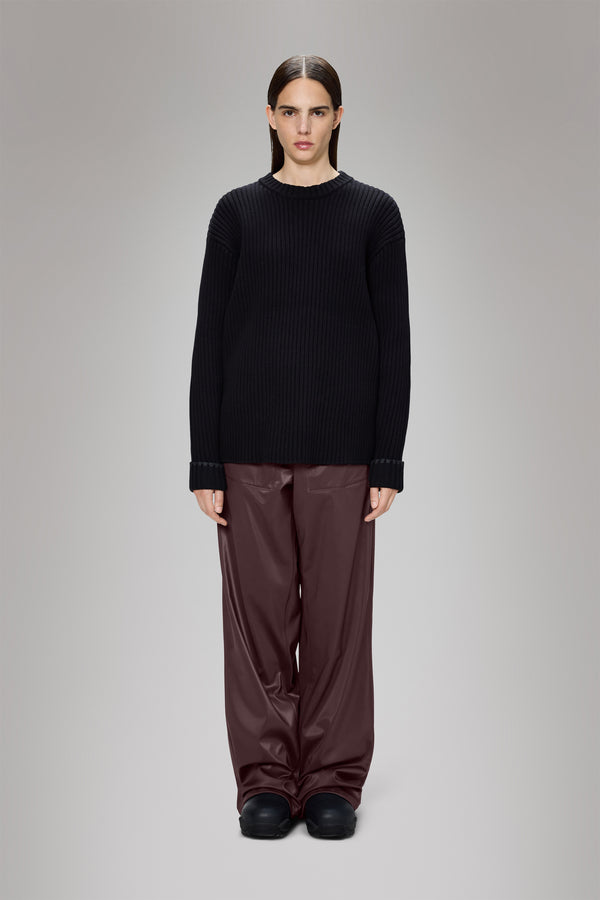 rains Sapa Knit Crew Neck Black