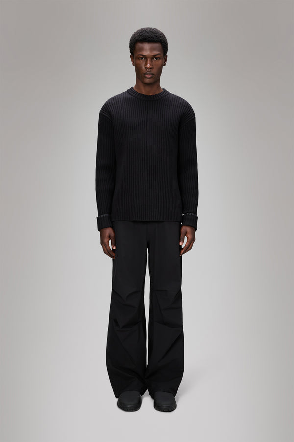 rains Sapa Knit Crew Neck Black