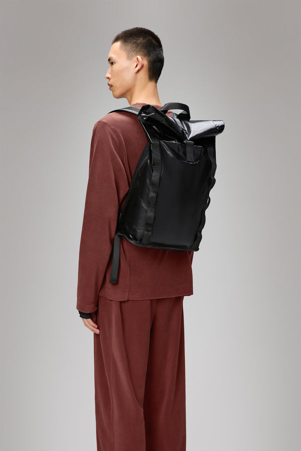 Rains Sibu Rolltop Rucksack Black