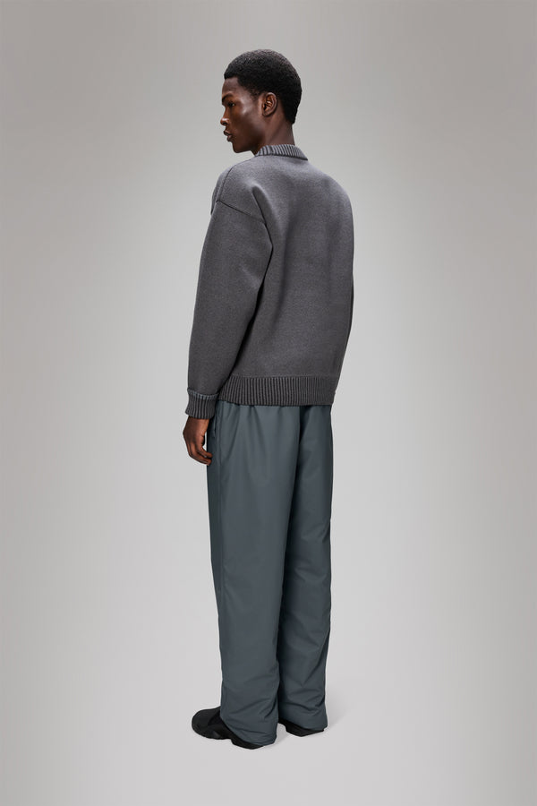 Rains Sowa Knit Crew Neck Grey/Black