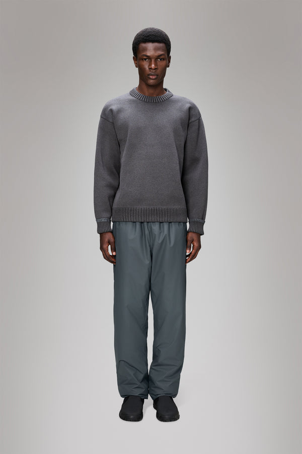 rains Sowa Knit Crew Neck Grey/Black
