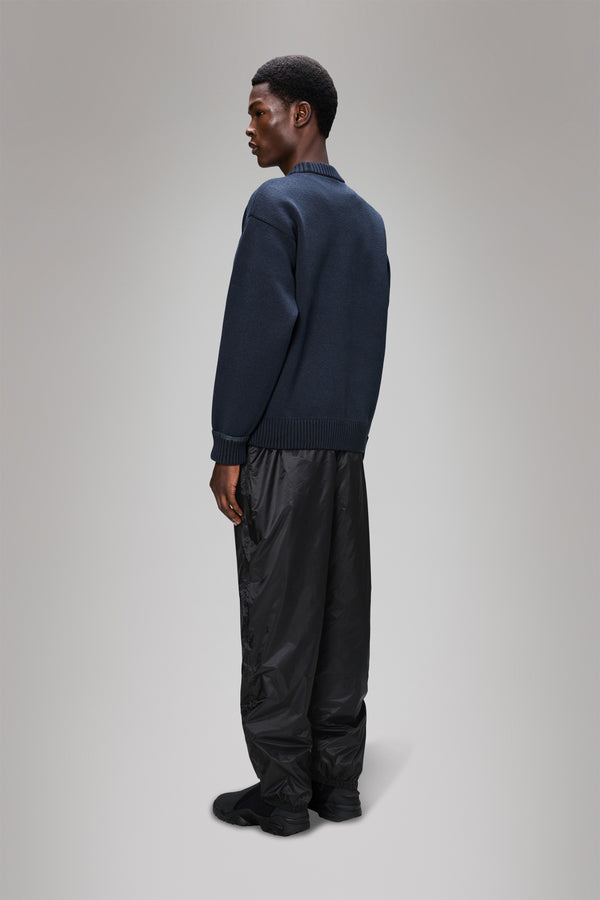 Rains Sowa Knit Crew Neck Navy/Black
