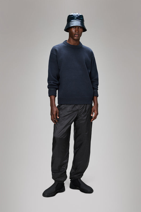 Rains Sowa Knit Crew Neck Navy/Black