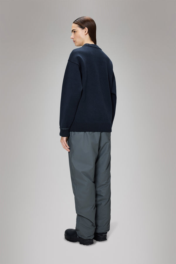 Rains Sowa Knit Crew Neck Navy/Black