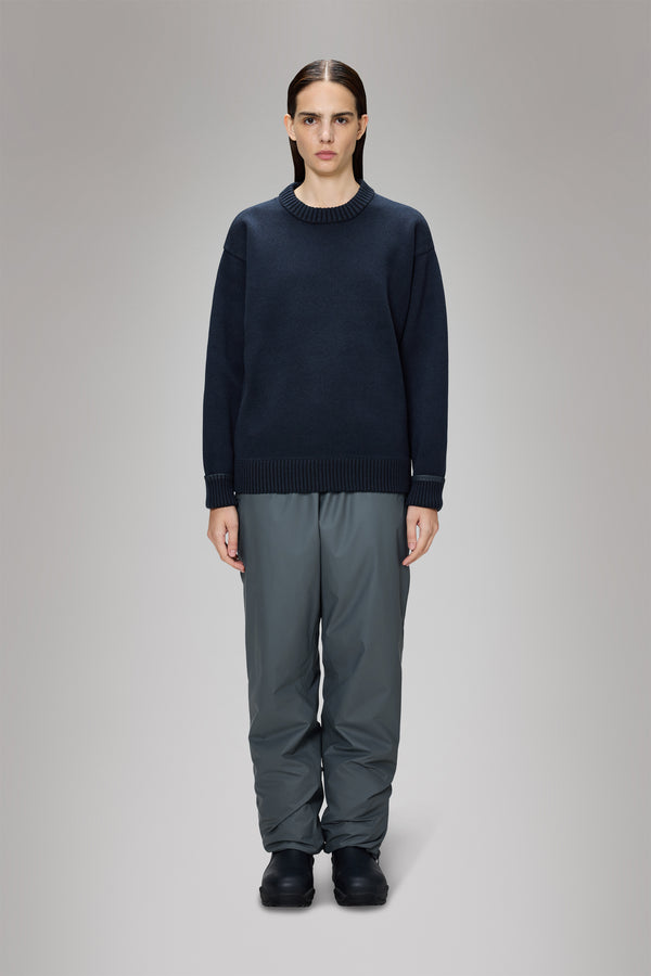 Rains Sowa Knit Crew Neck Navy/Black