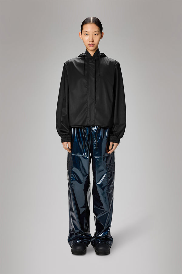 rains String W Jacket Black Grain