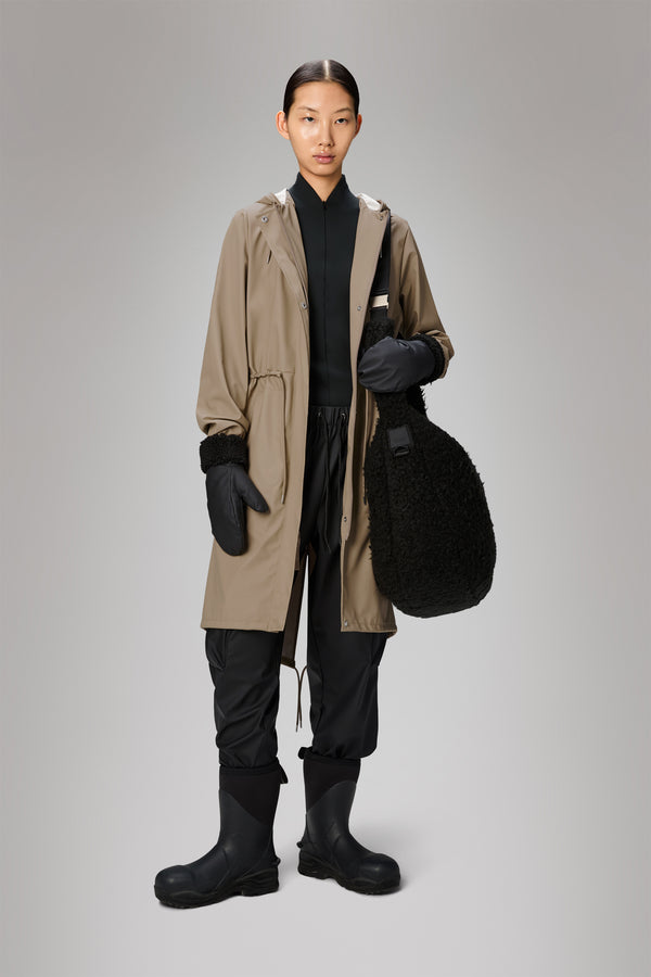 Rains String W Parka Beige