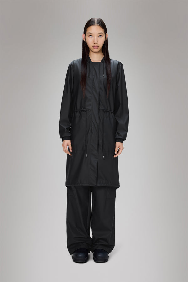 rains String W Parka Black
