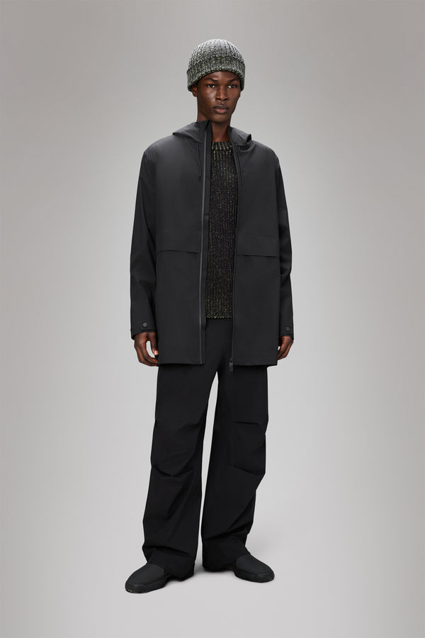 Rains Suva Hardshell Long Jacket Black