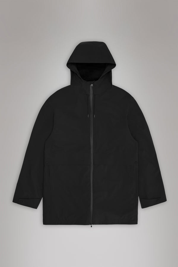 Rains Suva Hardshell Long Jacket Black