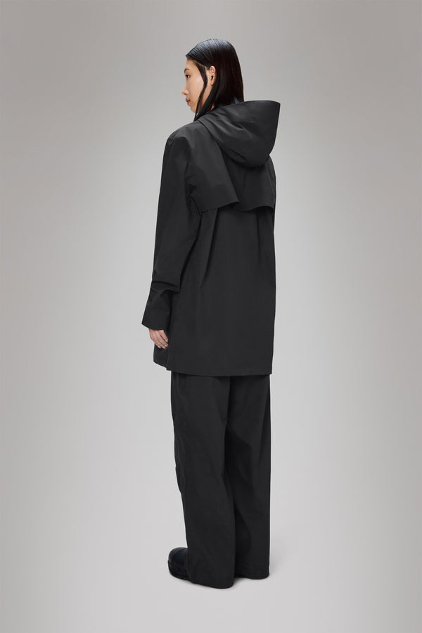 Rains Suva Hardshell Long Jacket Black