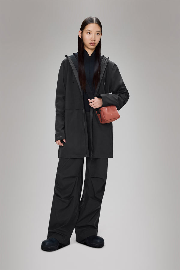 Rains Suva Hardshell Long Jacket Black