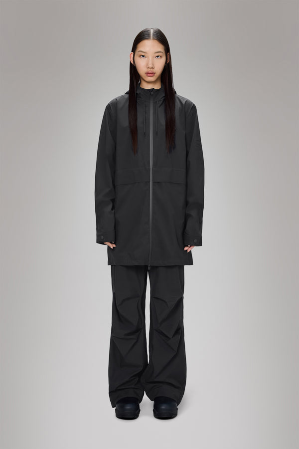 rains Suva Hardshell Long Jacket Black