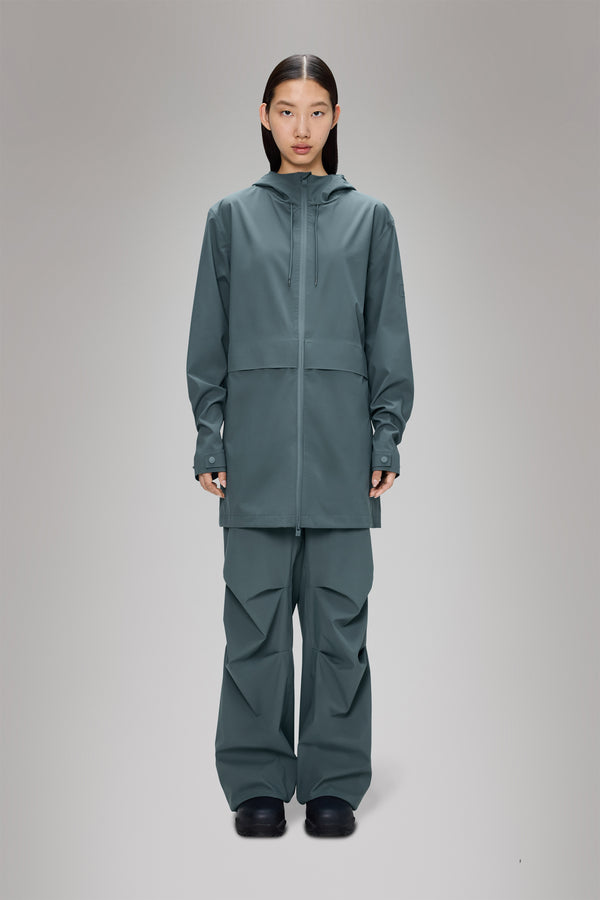 rains Suva Hardshell Long Jacket Lagoon