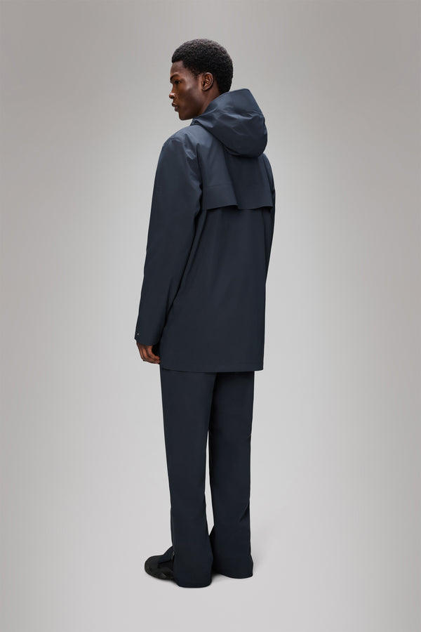 Rains Suva Hardshell Long Jacket Navy