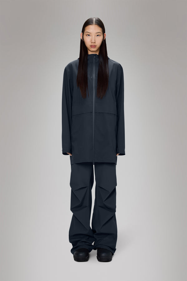 rains Suva Hardshell Long Jacket Navy