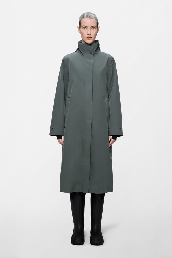 rains Suva Softshell A-Line W Jacket Dark Grey