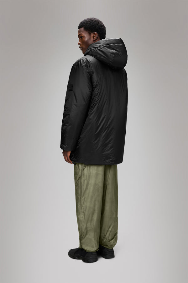 Rains Torna Insulated Long Jacket Black