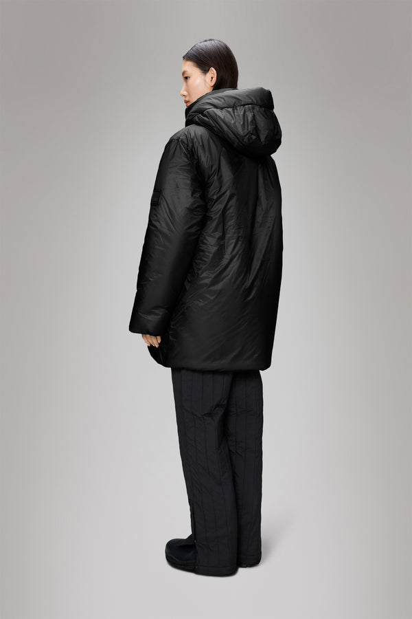 Rains Torna Insulated Long Jacket Black