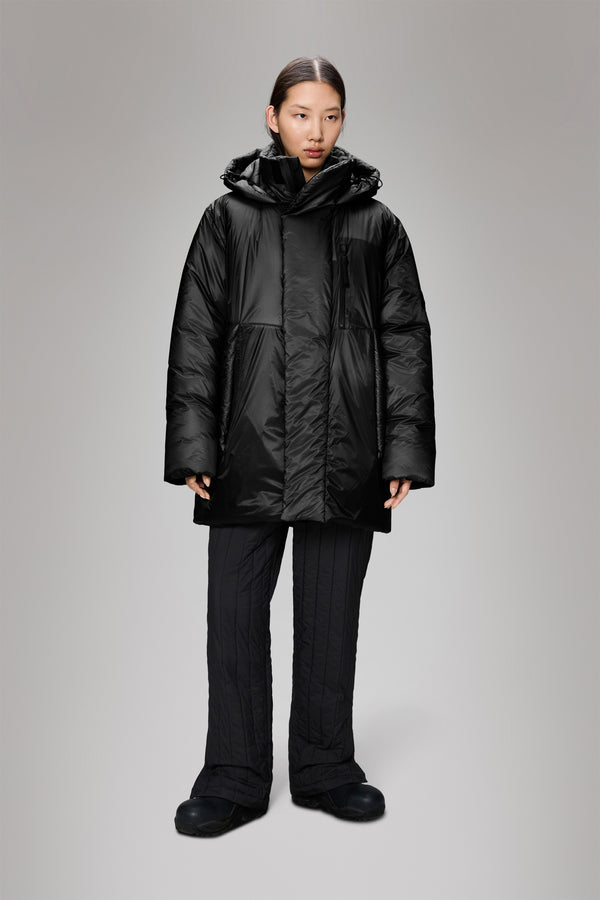 Rains Torna Insulated Long Jacket Black