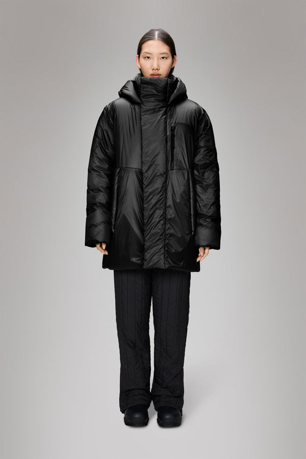 rains Torna Insulated Long Jacket Black