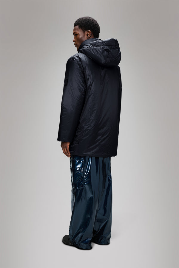 Rains Torna Insulated Long Jacket Navy