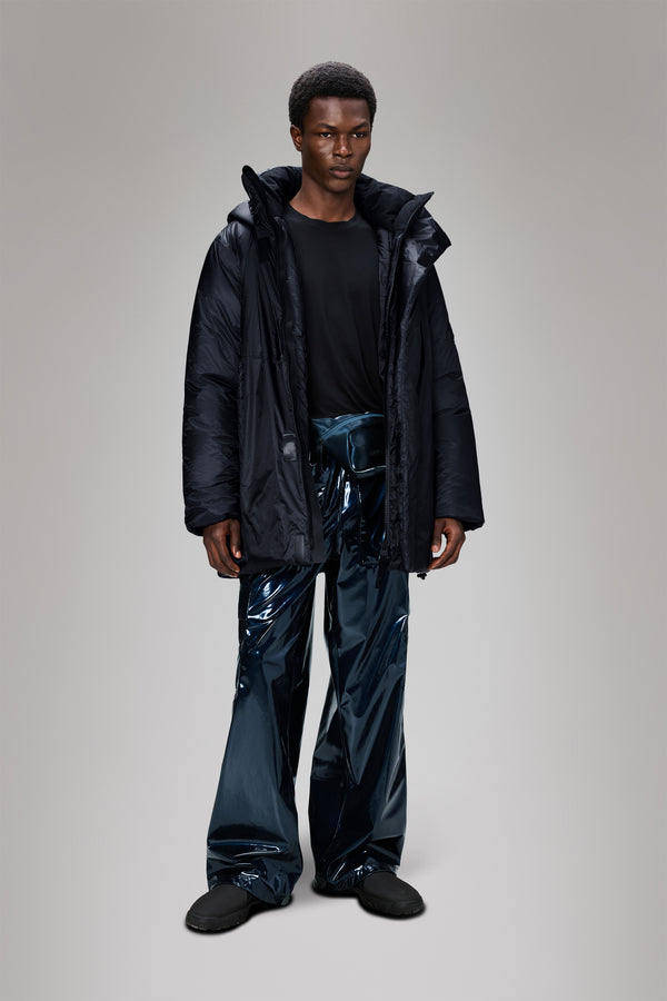 Rains Torna Insulated Long Jacket Navy