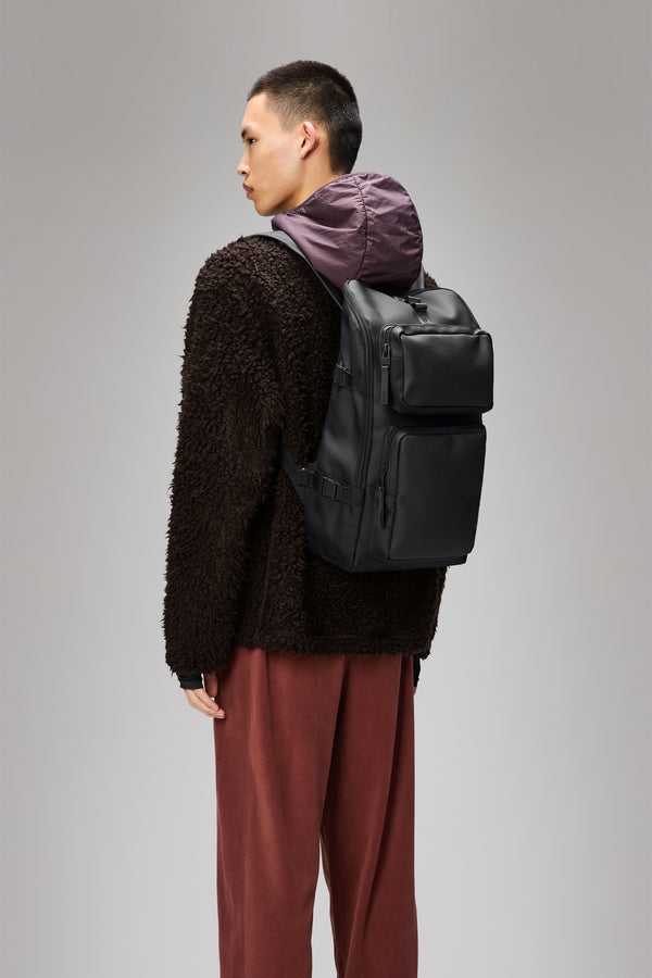 Rains Trail Cargo Backpack Black