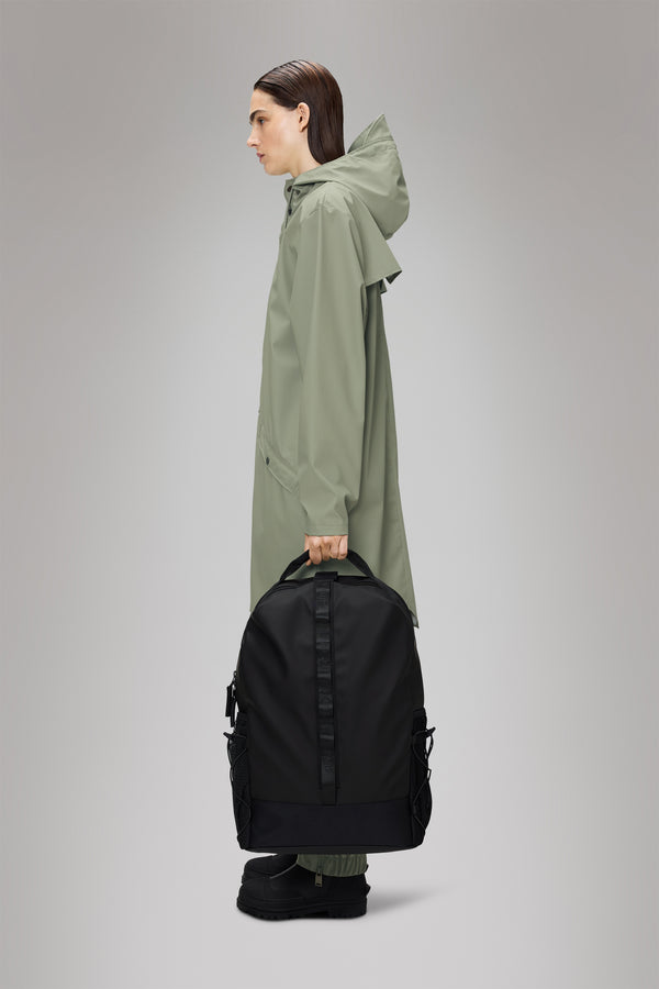 Rains Trail Clip Front Backpack Black