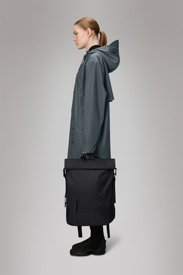 Rains Trail Rolltop Backpack Black