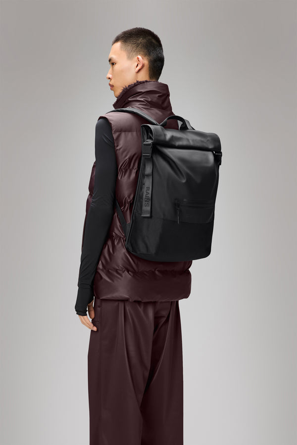 Rains Trail Rolltop Backpack Black