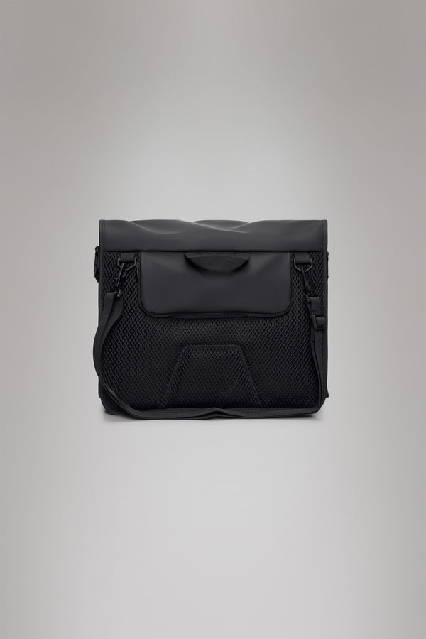 Rains Trail Rolltop Messenger Bag Black