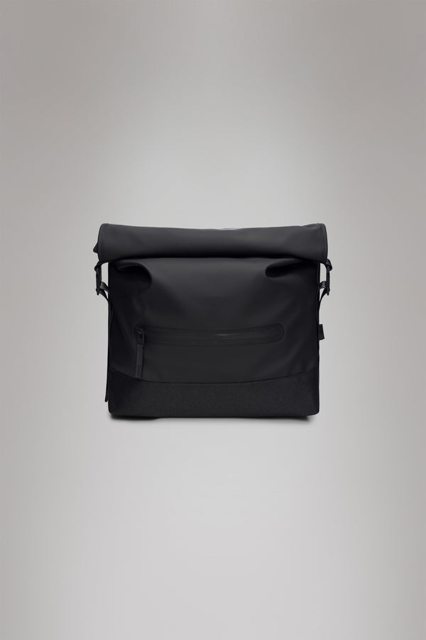 rains Trail Rolltop Messenger Bag Black