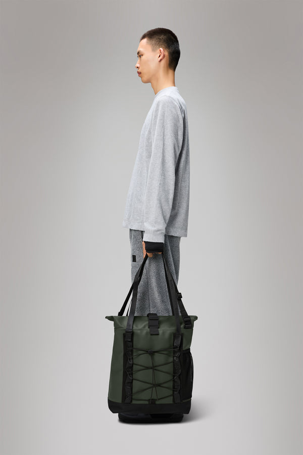 Rains Trail Rolltop Tote Bag Green