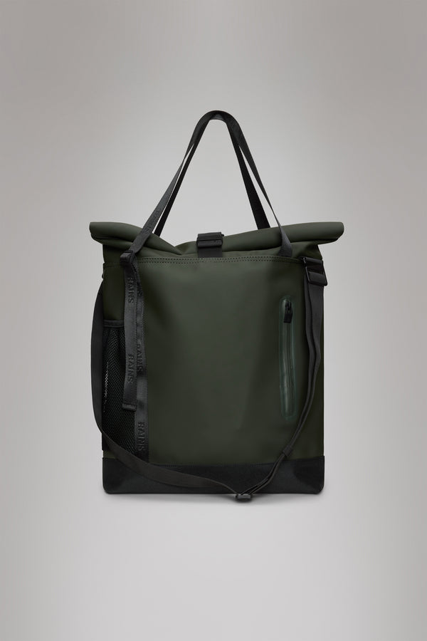 Rains Trail Rolltop Tote Bag Green