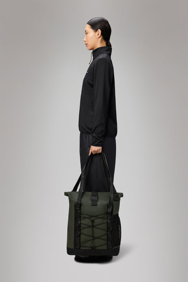 Rains Trail Rolltop Tote Bag Green