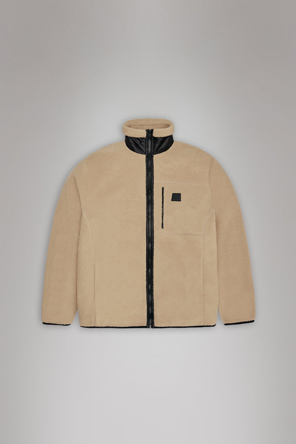 Rains Yermo Fleece Jacket Beige
