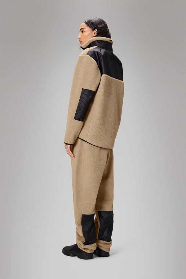 Rains Yermo Fleece Jacket Beige