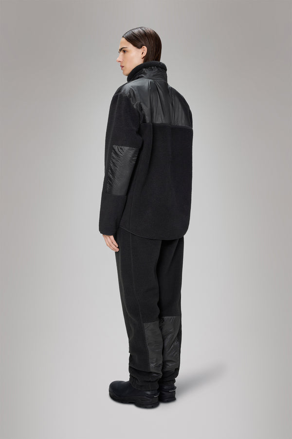 Rains Yermo Fleece Jacket Black