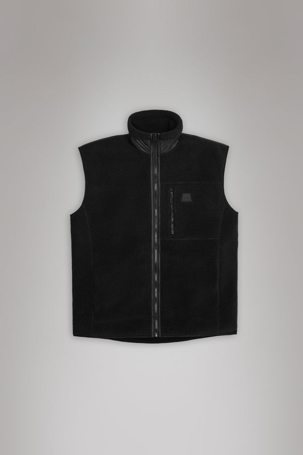 Rains Yermo Fleece Vest Black