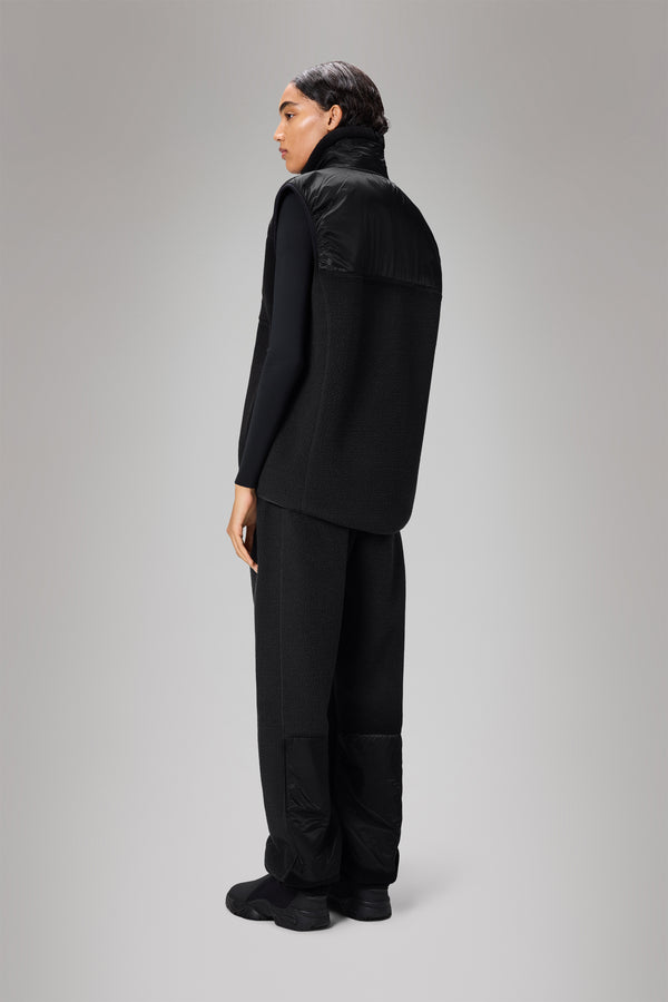 Rains Yermo Fleece Vest Black
