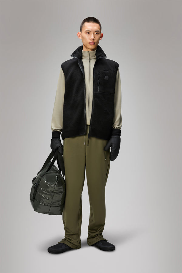 Rains Yermo Fleece Vest Black