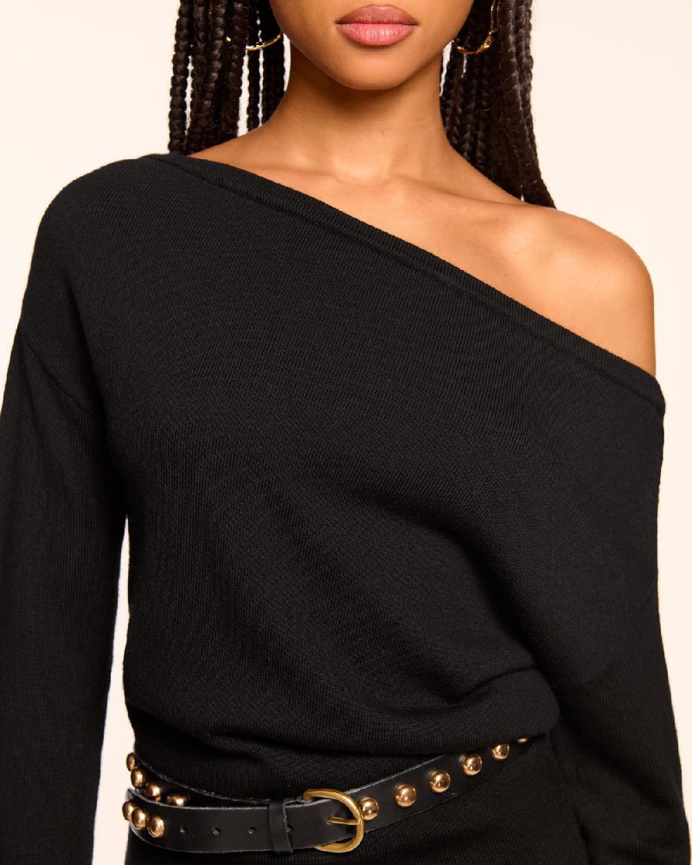 Ramy Brook Chance Merino Off-The-Shoulder Mini Dress